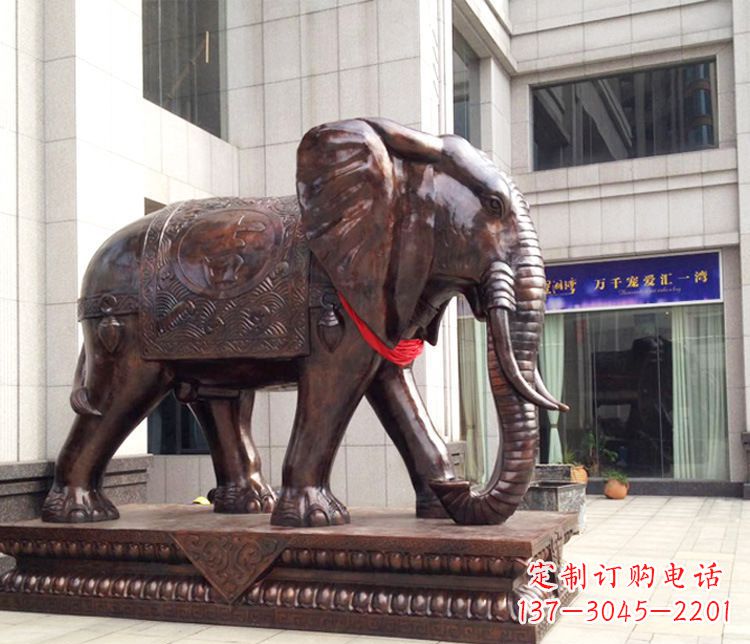 太原铜雕企业招财大象