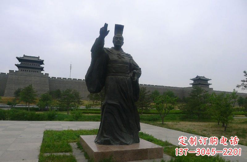 太原铜雕秦始皇古代名人雕塑