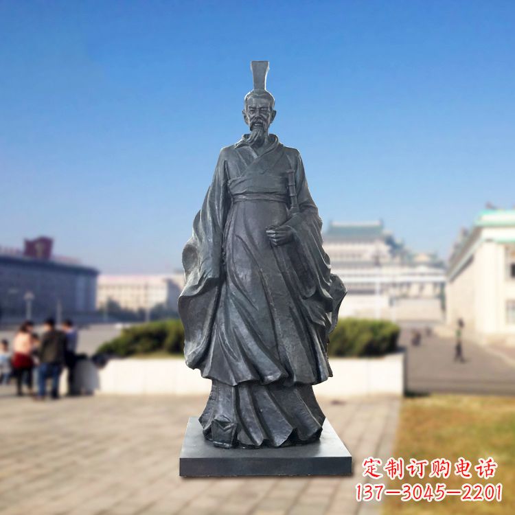 太原铜雕屈原塑像