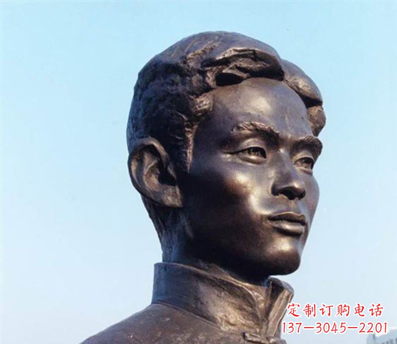 太原铜雕人物头像