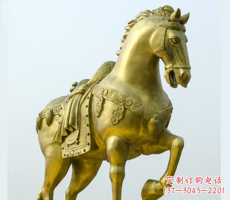 太原铜雕商场招财动物马雕塑