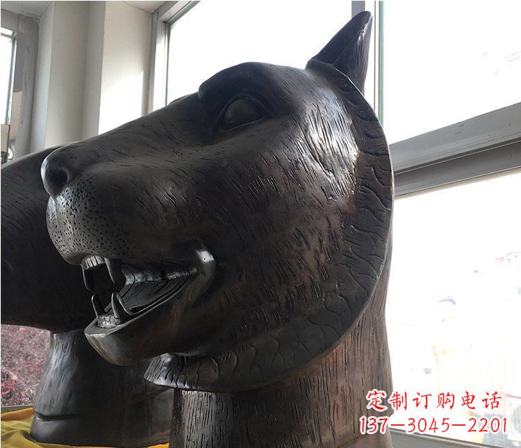 太原铜雕生肖动物头像雕塑摆件