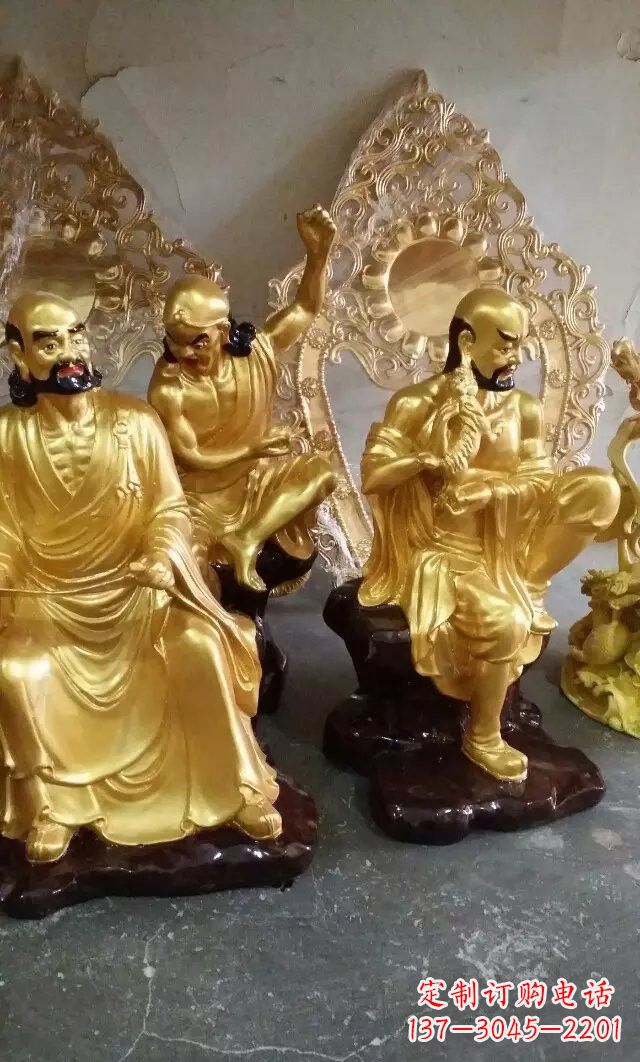 太原铜雕十八罗汉