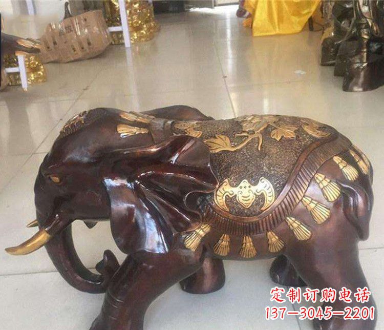 太原铜雕室内装饰小象雕塑摆件