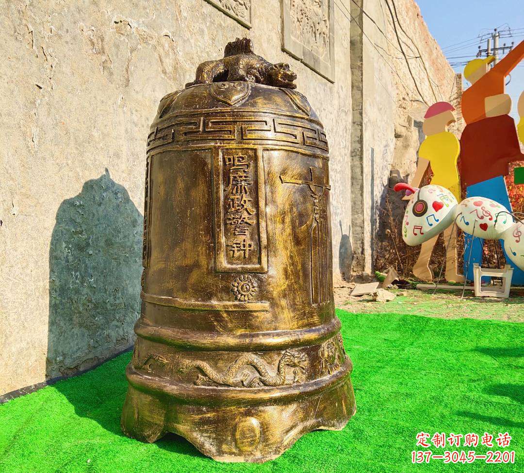 太原铜雕寺庙警钟雕塑摆件