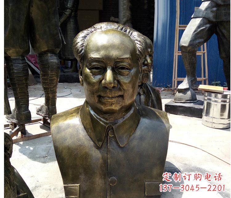 太原铜雕伟人毛主席胸像