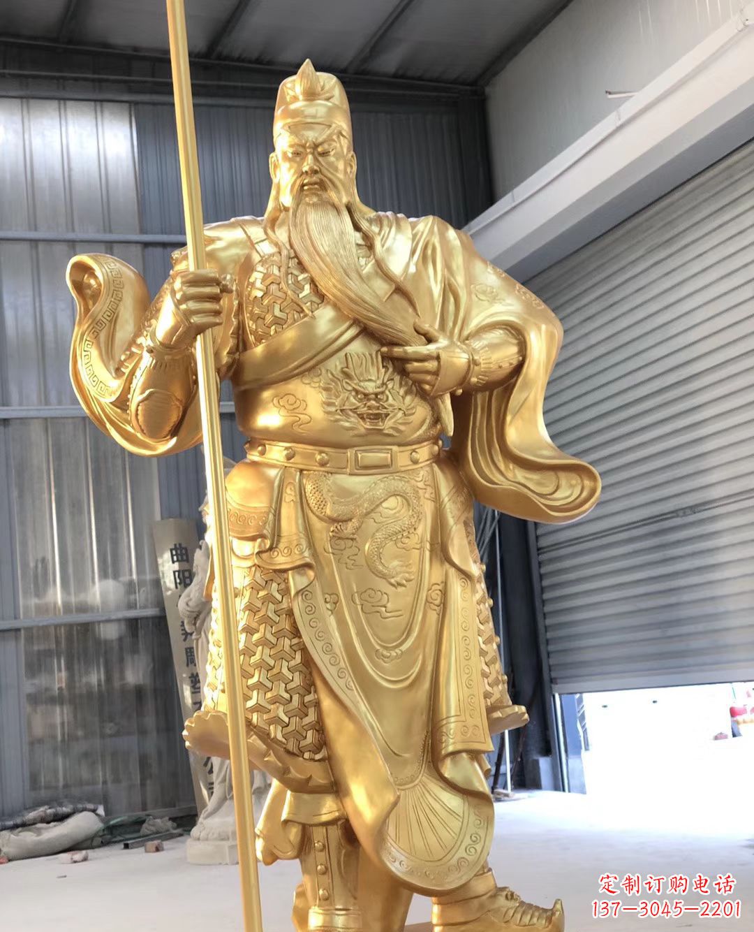 太原铜雕武财神雕塑