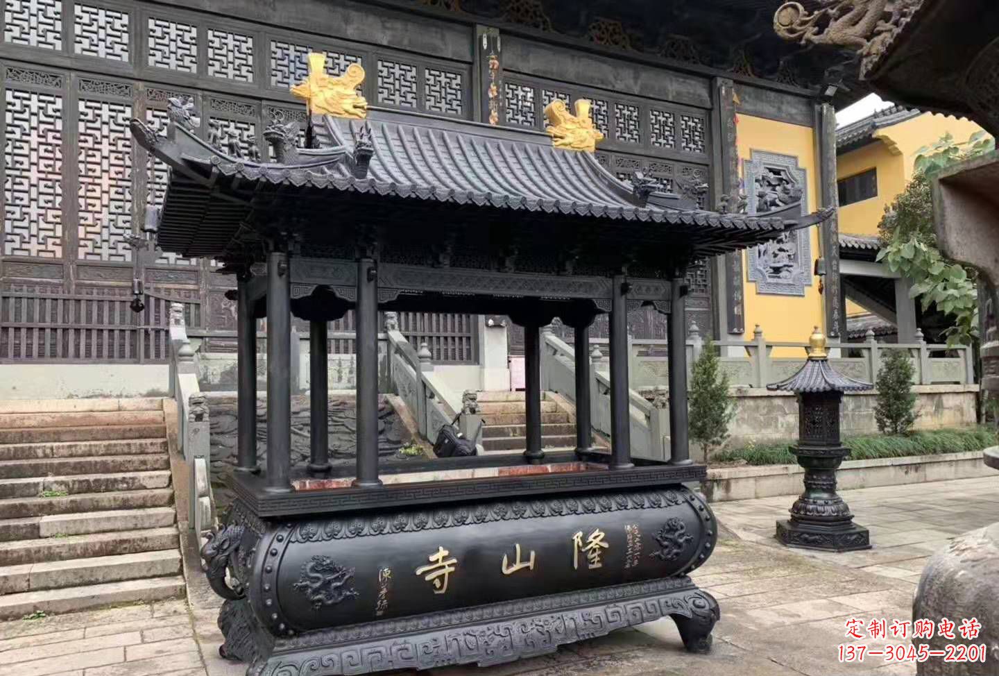 太原铜雕香炉寺庙景观户外摆件