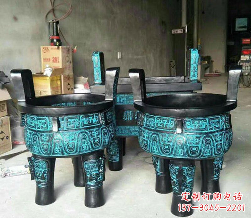 太原铜雕香炉寺庙香炉雕塑