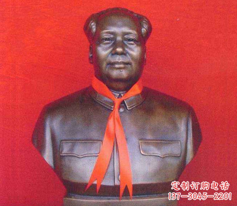 太原铜雕校园红领巾主席雕塑摆件