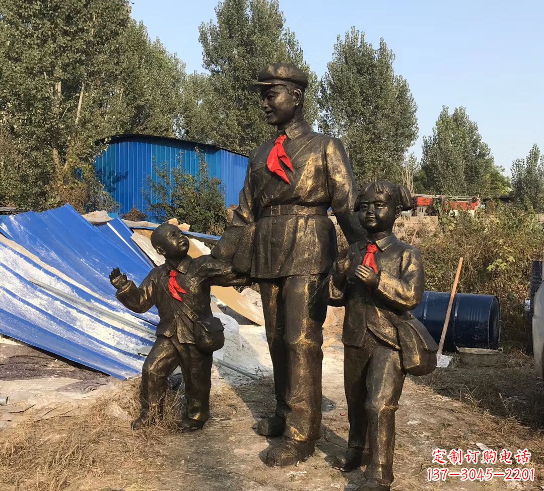 太原铜雕校园雷锋雕塑