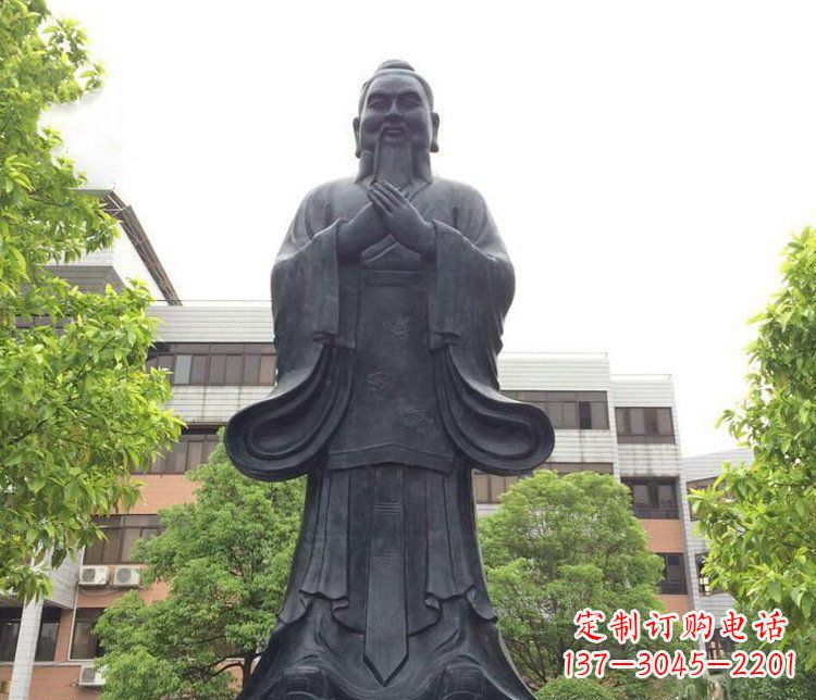 太原铜雕学校孔子圣人雕塑摆件