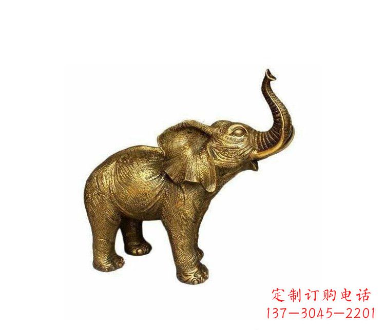 太原铜雕园林动物小象雕塑