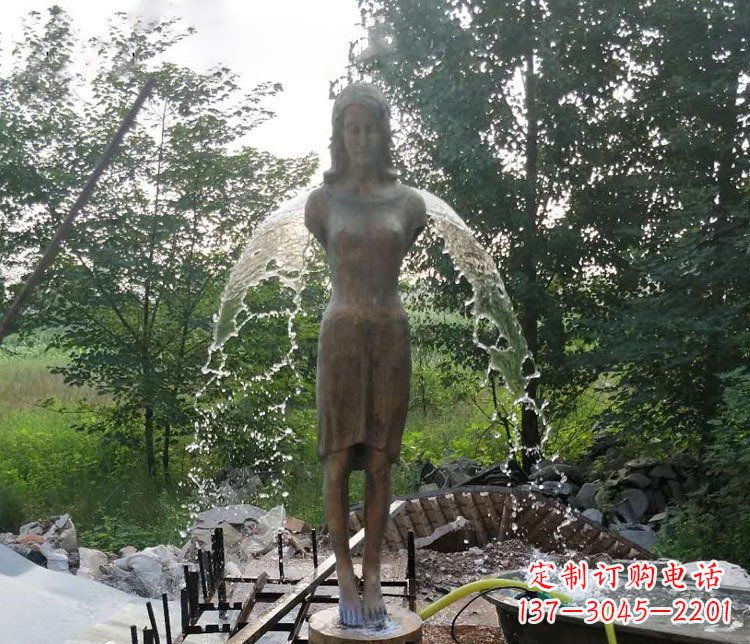 太原铜雕园林天使雕塑摆件