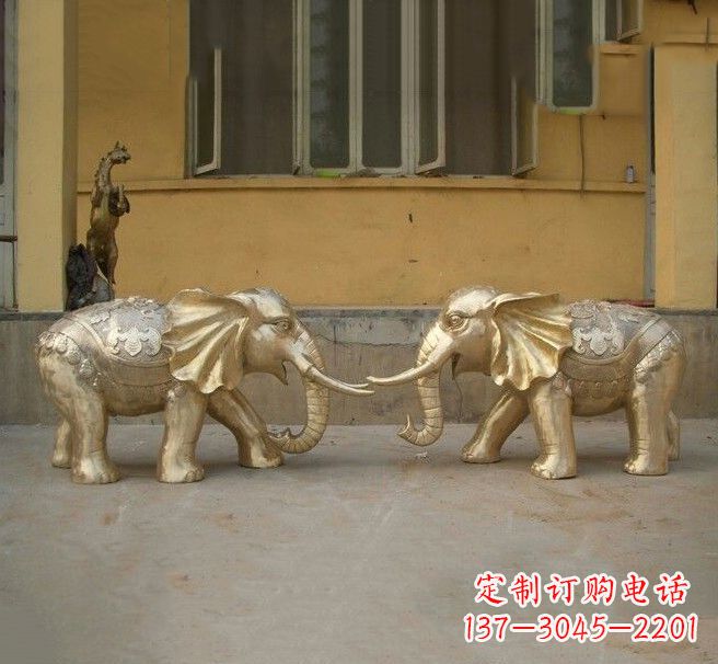 太原铜雕招财小象