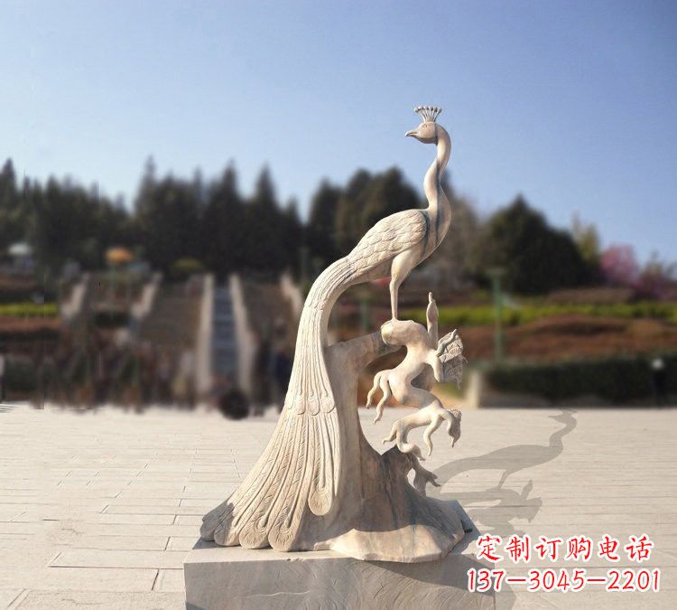 太原晚霞红孔雀石雕