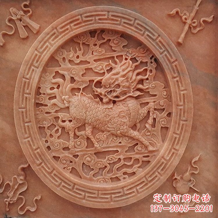 太原晚霞红麒麟建筑装饰壁画