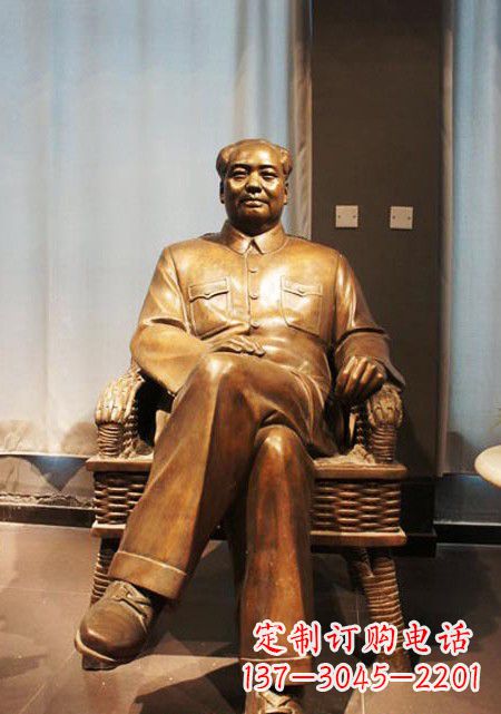 太原伟大的主席铜雕像
