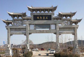太原青石牌坊雕塑：精美瑰丽古朴简洁
