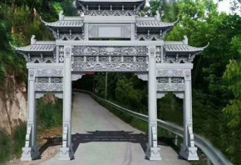 太原青石牌坊雕塑，演绎精致经典