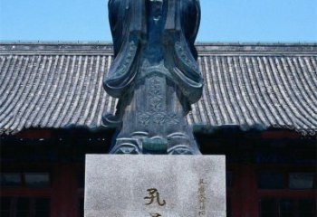 太原传承古代文化——青铜孔子雕塑