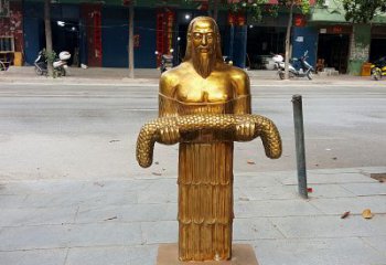太原昆仑山神农雕塑像，传承古老艺术