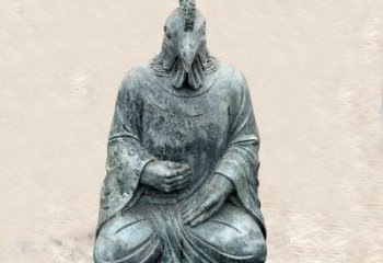 太原鸡兽融合的象征——全新兽首人身石雕