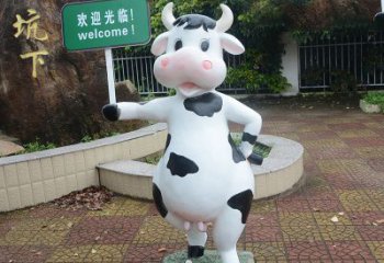 太原中领雕塑：生肖牛卡通雕塑