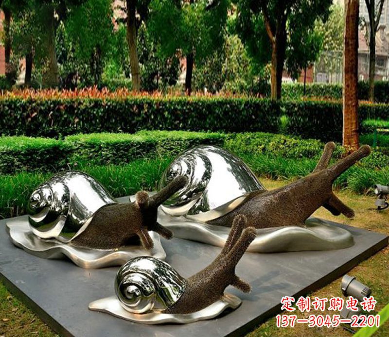 太原蜗牛雕塑不锈钢