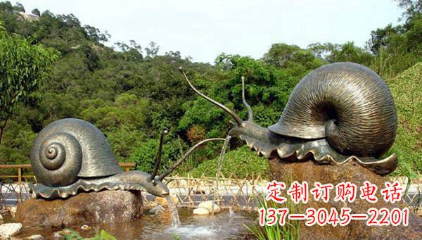 太原蜗牛公园动物铜雕
