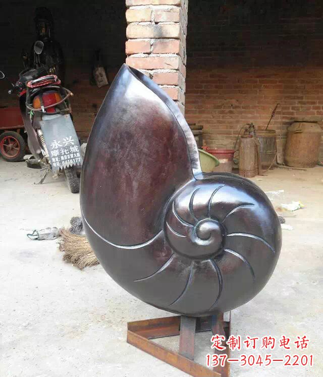 太原蜗牛公园景观动物铜雕