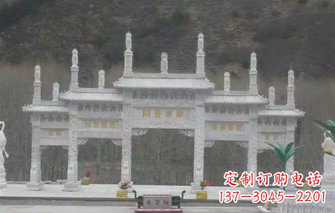 太原五门牌坊石雕 (2)