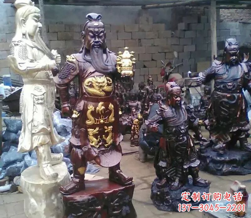 太原武财神提刀关公铜雕