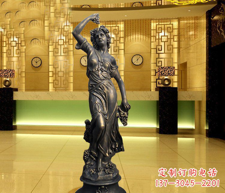 太原西方女人别墅景观铜雕塑 (2)