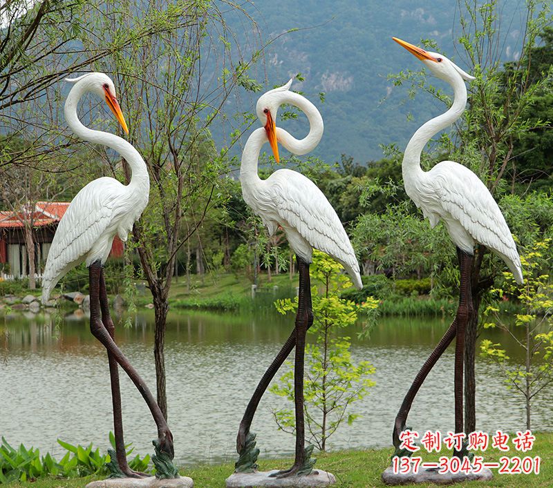 太原仙鹤的雕塑