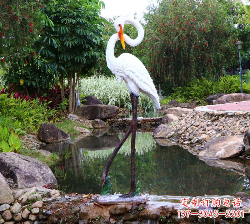 太原仙鹤雕塑摆件