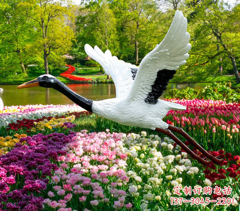 太原仙鹤雕塑灯