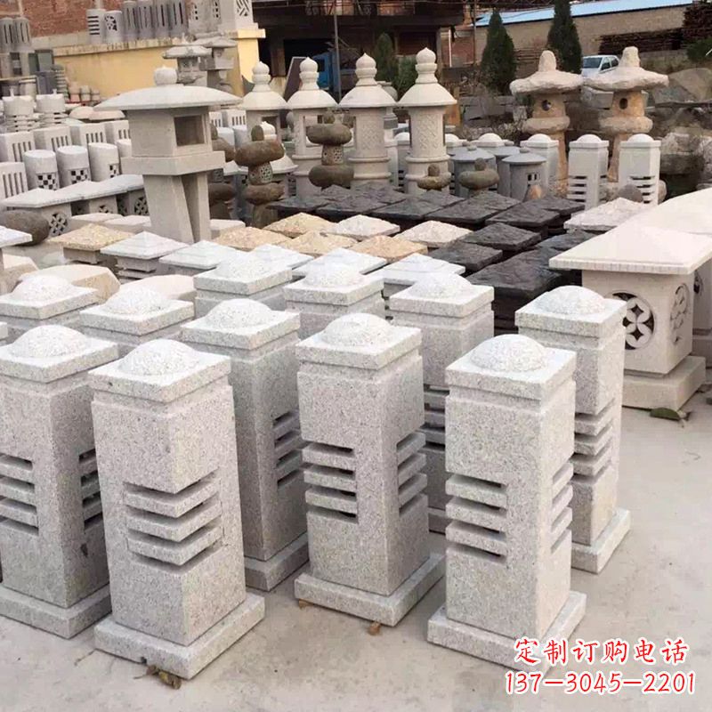 太原现代简约石雕灯笼