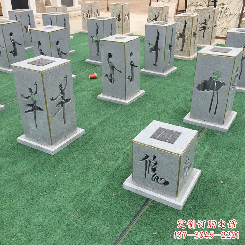 太原现代镂花石灯