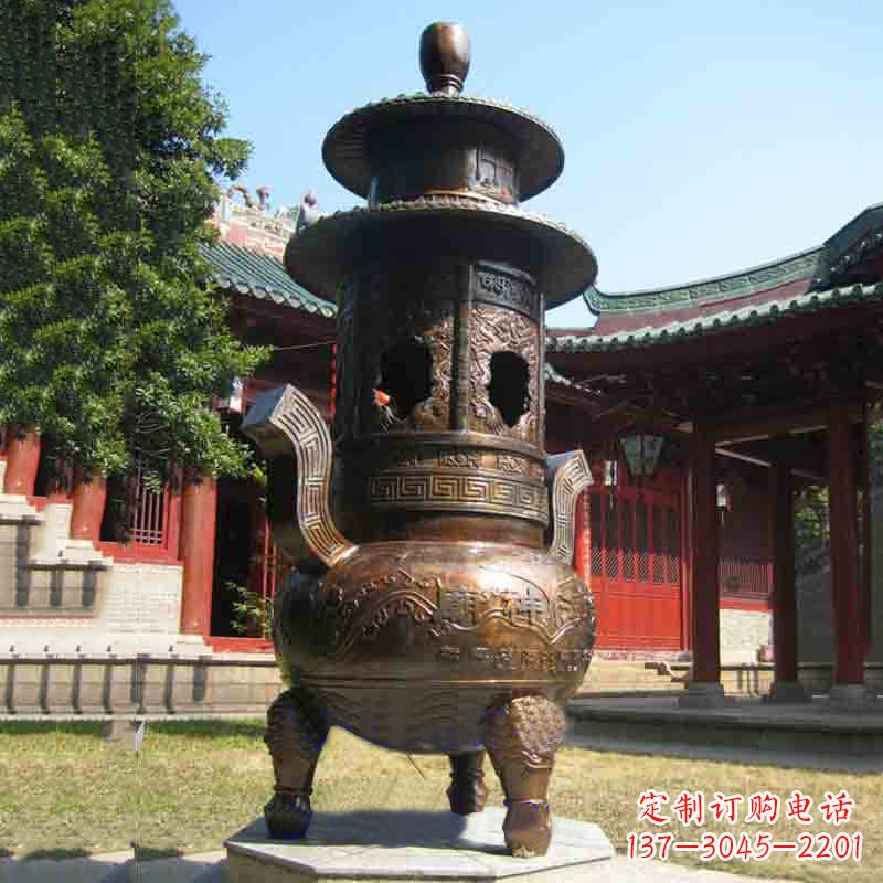 太原现代铜制香炉铜雕香炉