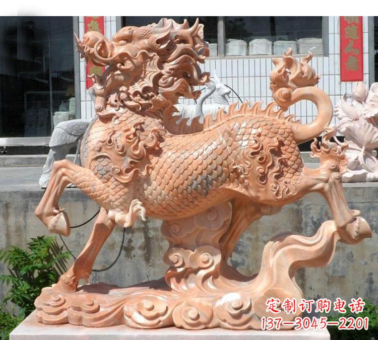 太原祥云麒麟石雕