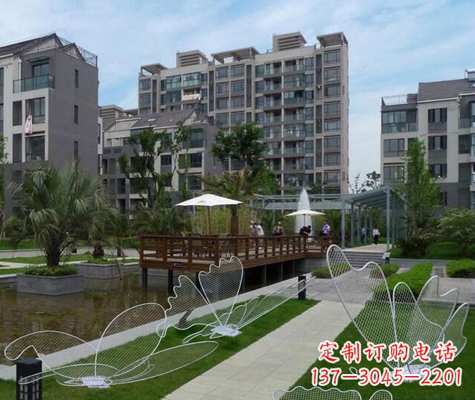 太原小区不锈钢镂空蝴蝶雕塑
