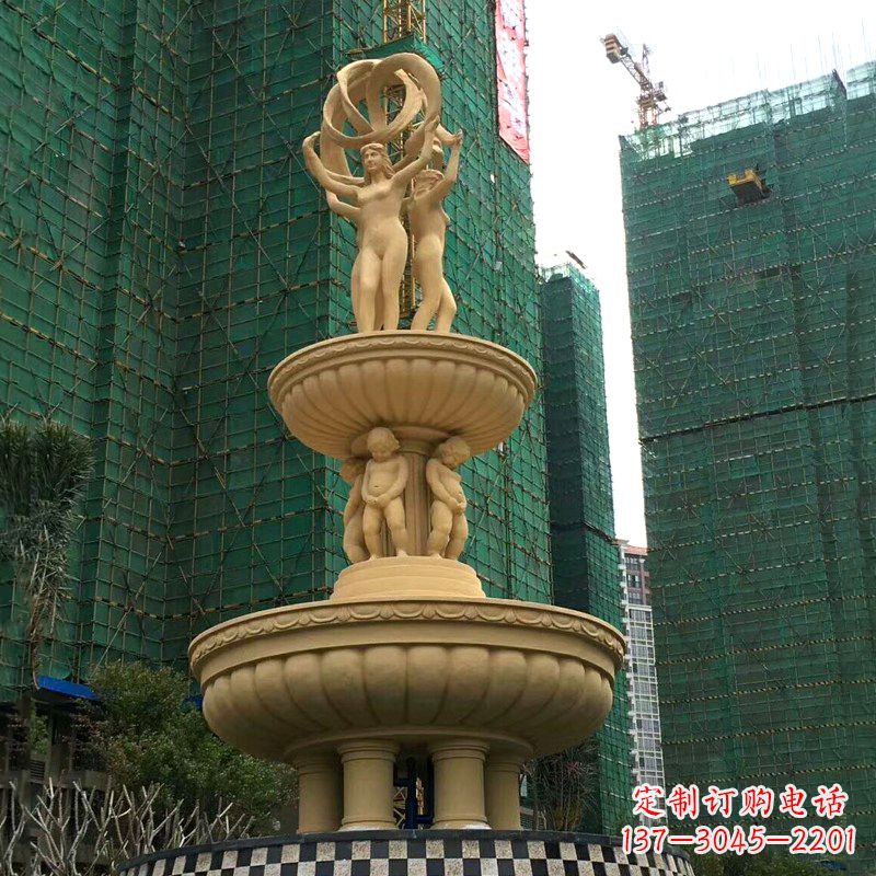 太原小区大型欧式人物景观喷泉
