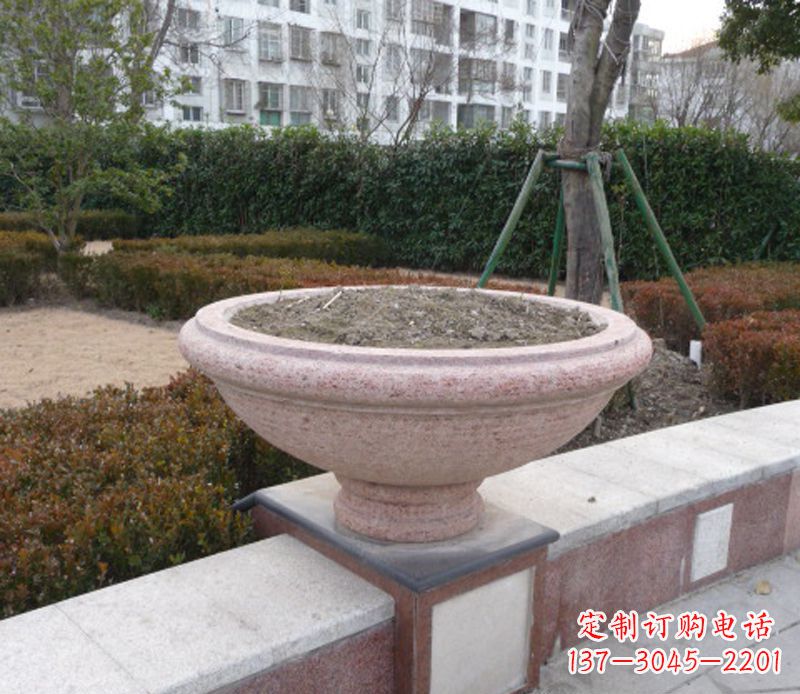太原小区花盆石雕