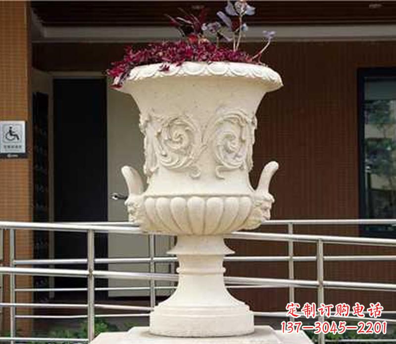 太原小区花盆景观石雕