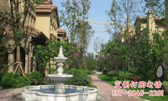 太原小区景观大理石喷泉石雕 (5)