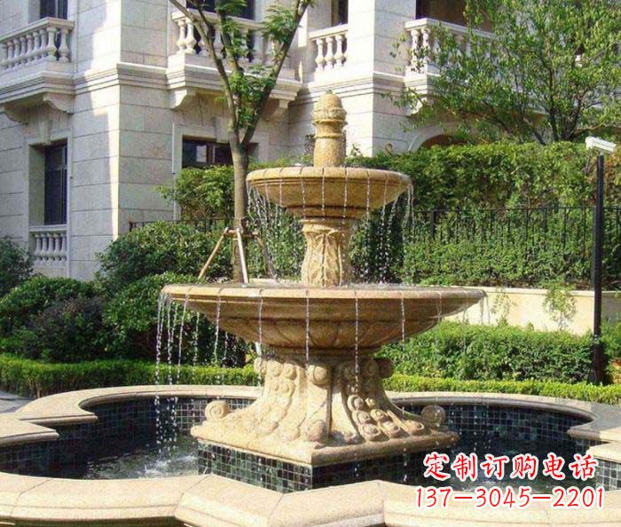 太原小区景观大型喷泉石雕 (2)