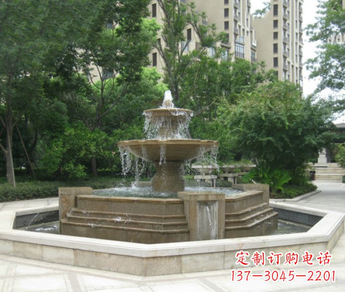 太原小区景观大型喷泉石雕 (7)