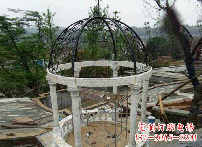 太原小区欧式圆顶凉亭石雕