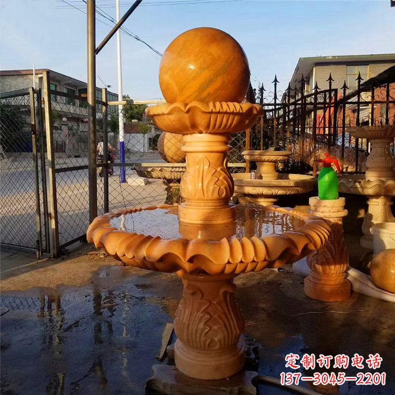太原小区石雕喷泉塔